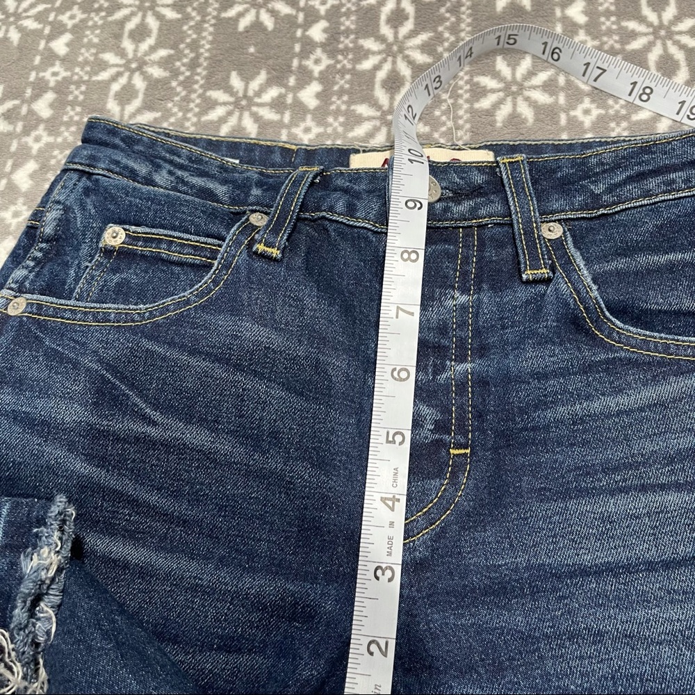 AMO Denim Babe True Blue High Rise Raw Hem - Picture 11 of 13
